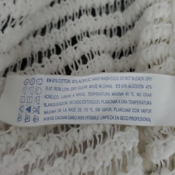 White Cable Knit Midi Cardigan - Picture 8 of 10